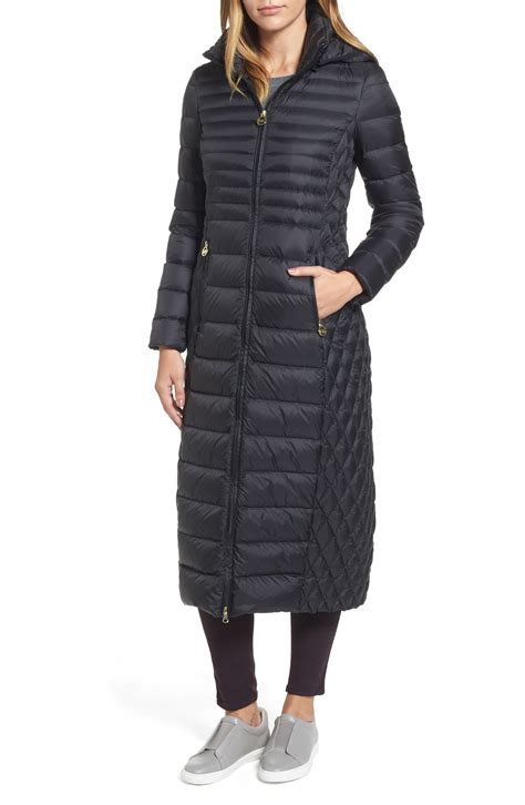 michael kors long packable puffer coat|Michael Kors packable puffer jacket.